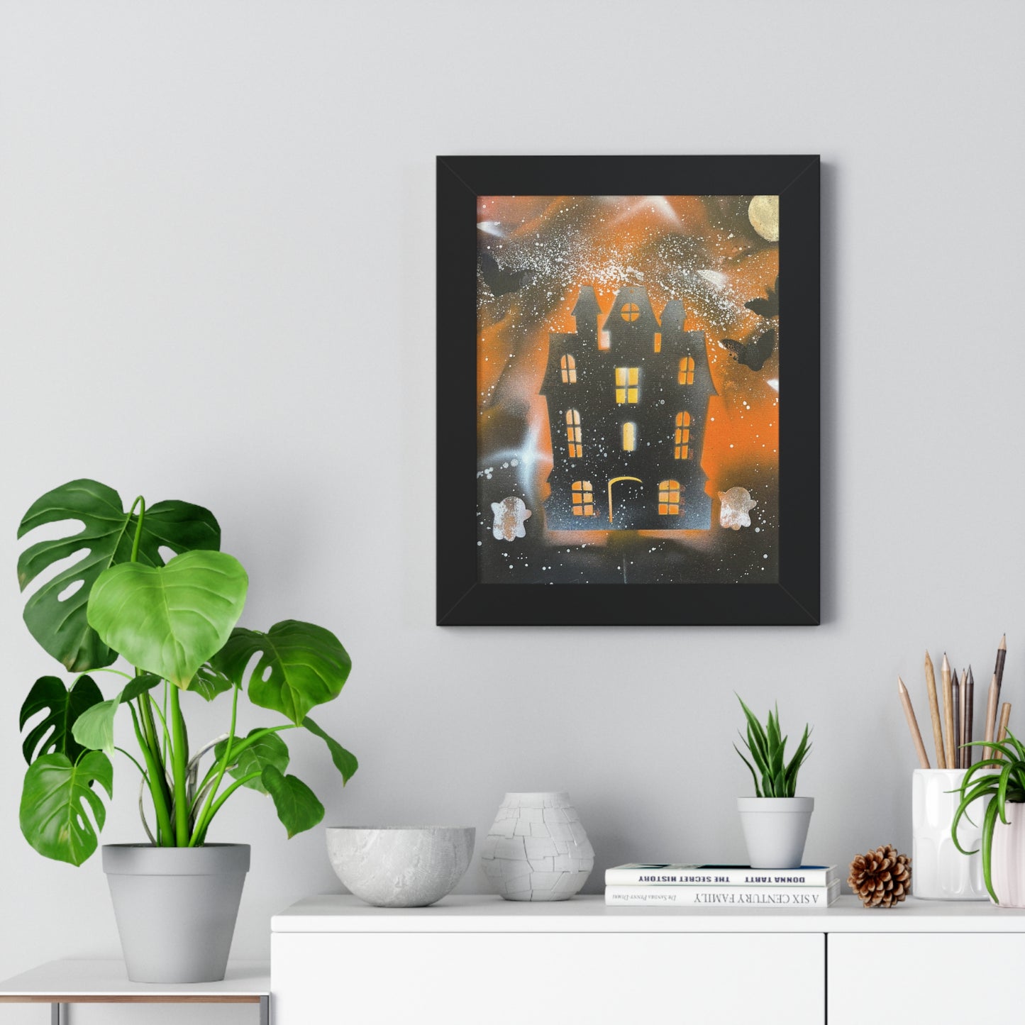 Framed Haunted House Poster