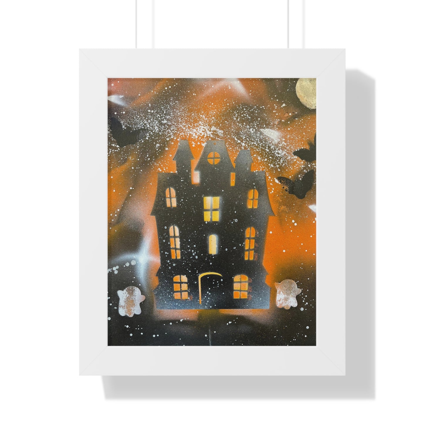 Framed Haunted House Poster