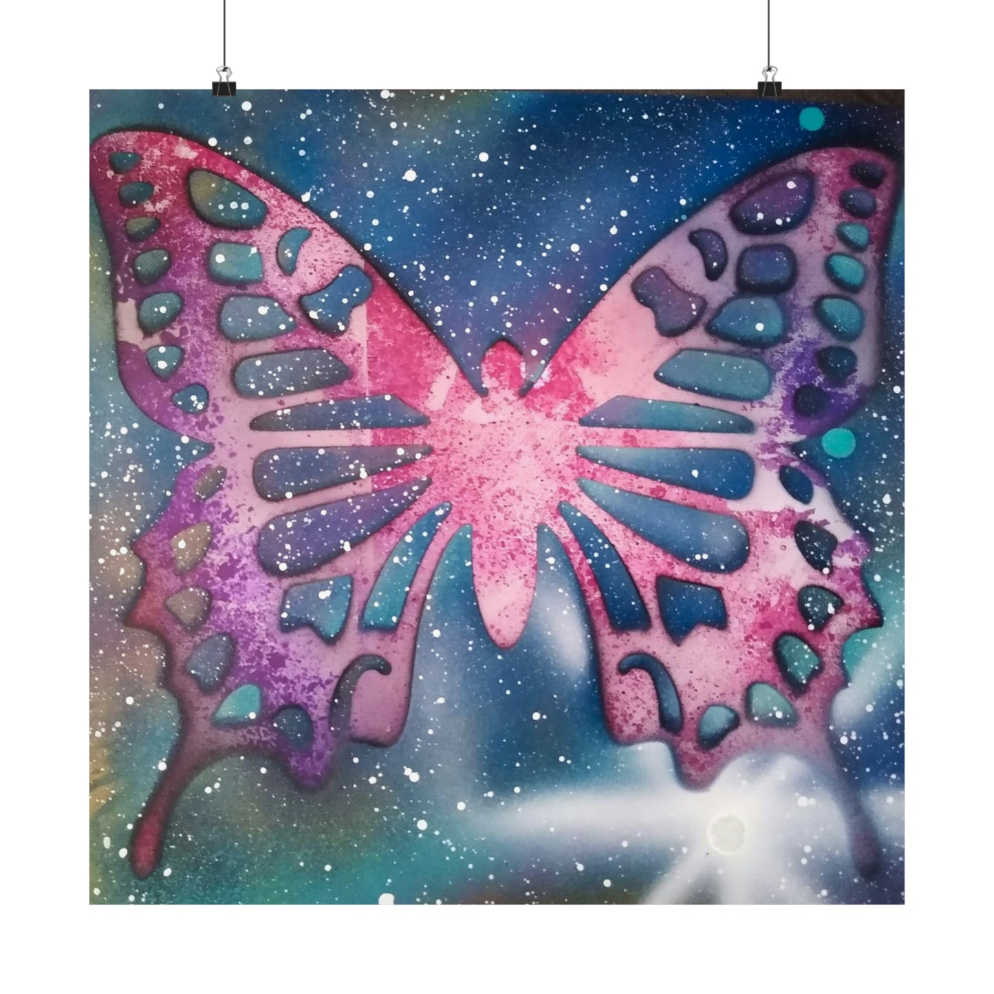 Pink Space Butterfly