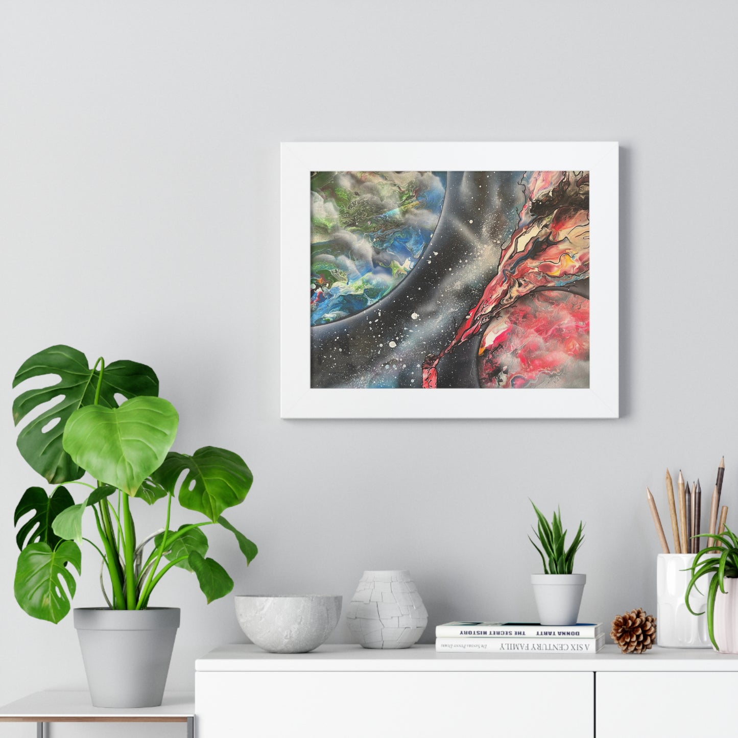 Framed Spray Painting the Cosmos