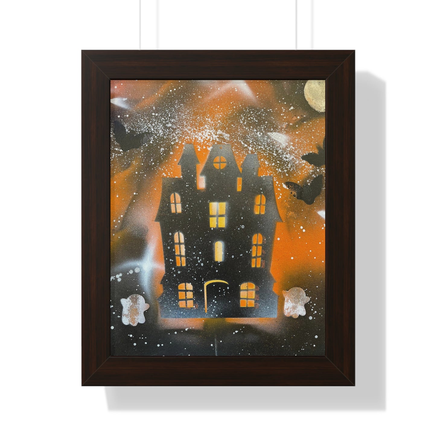 Framed Haunted House Poster